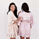 Retro Sparkle Ruffle Robe